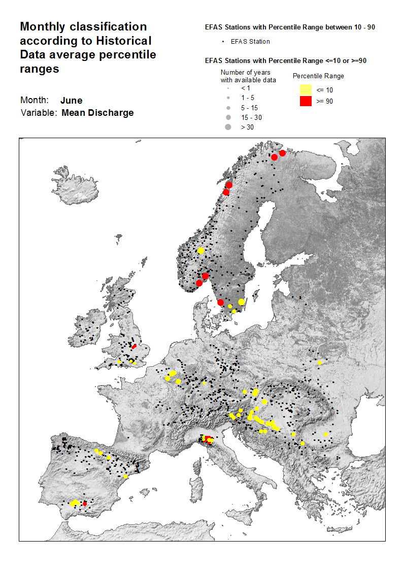 Monthly  discharge  anomalies  June  2017
