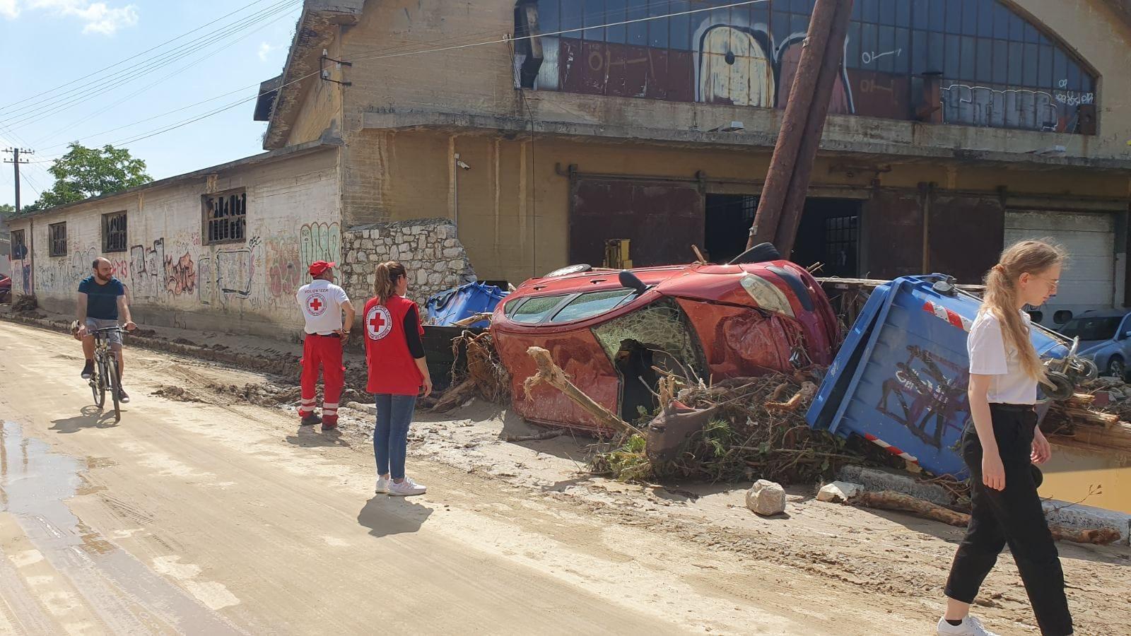 Flood damage in Volos, Greece, following Storm Daniel in September 2023. Credit: Greek Red Cross