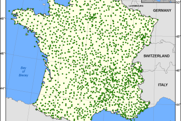 Météo-France active stations integrated in EFAS on 30-09-2022