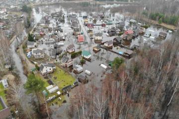 Floods in Augšdaugava Municipality, Latvia, 31 March 2023. Credit: Latvia State Fire and Rescue Service (VUGD)